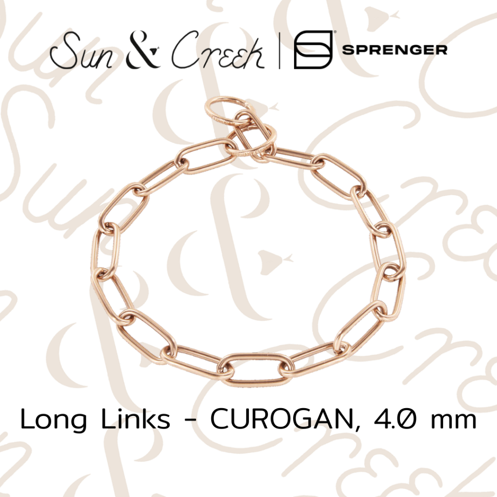 โซ่สุนัข Sprenger Collar, Long Links - CUROGAN, 4.0 mm