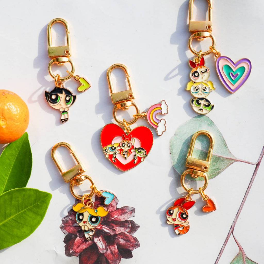 พวงกุญแจพาวเวอร์พัฟเกิร์ล The Powerpuff Girls ก้ามปูจี้น่ารัก พร้อมส่ง 🇹🇭