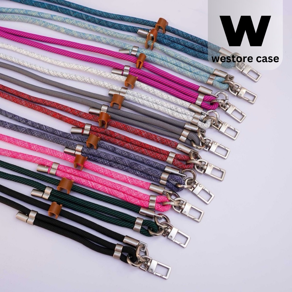 iStar สายคล้องเคสโทรศัพท์ หนา8mm ยาว140cm พร้อมแผ่นอลูมิเนีนมห้อยโทรศัพท์