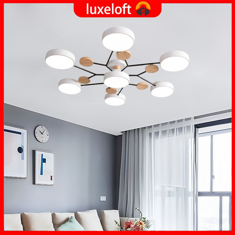LED โคมไฟเพดาน 3สี โมเดิร์น เรียบง่าย มินิมอล เหล็กพีวีซี ไม้ บ้าน ห้องนอน ครัว ห้องน้ํา ไฟ led ไฟห้องนอน ไฟห้อง ไฟled