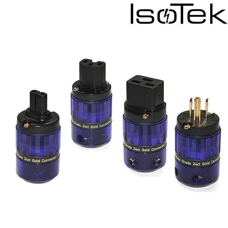 หัว ท้าย IsoTek IEC C15 C7 C19 US 3-pin Power Plug Gold ของแท้ศูนย์ไทย / ร้าน All Cable