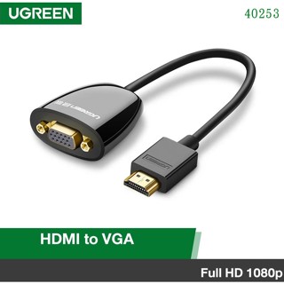 UGREEN รุ่น 40253 สายHDMI to VGA Full HD 1080p 60Hz ตัวแปลงส…
