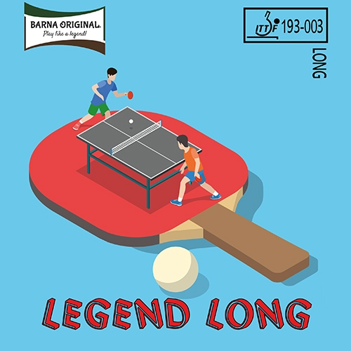 ยางปิงปองประเภทเม็ดยาว Barna Original Legend Long - Long Pimple