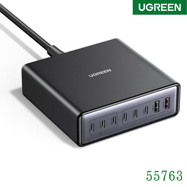 ๊UGREEN (55763) x766/200w อะแดปเตอร์ชาร์จแล็ปท็อป USB C 8 พอร์ต GaN PD ชาร์จเร็ว สําหรับ MacBook Pro Air iPad Pro Mini