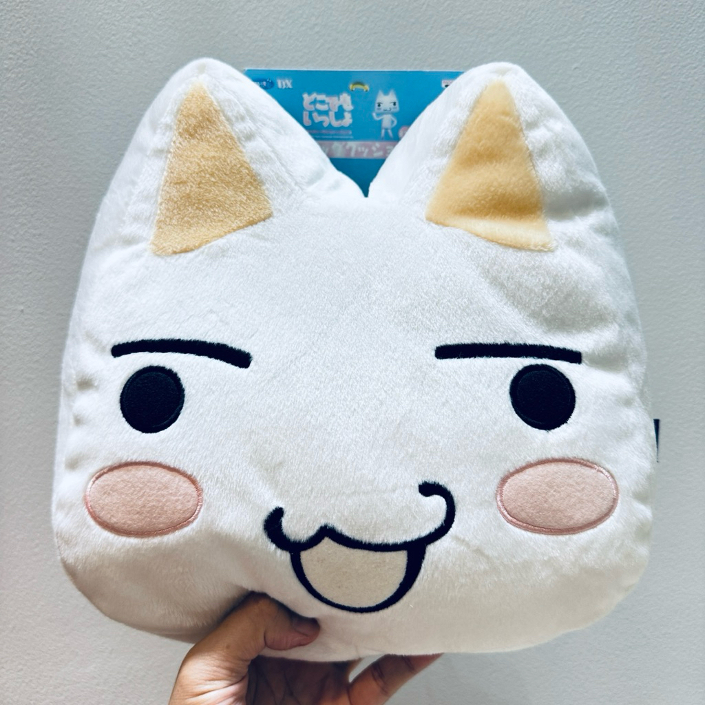 #หมอน #ตุ๊กตา #Toro #Inoue  11“ #Rare #Dokodemo #issho #Face #Cushion #Toro #Plush #White #Kawaii #D