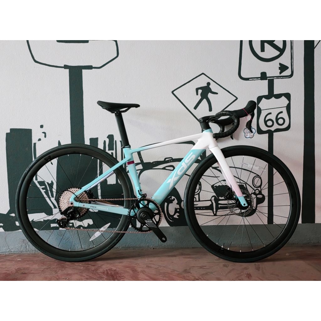 เสือหมอบอลูมิเนียม XDS รุ่น AD350 1×12 สปีด จาน Power Meter