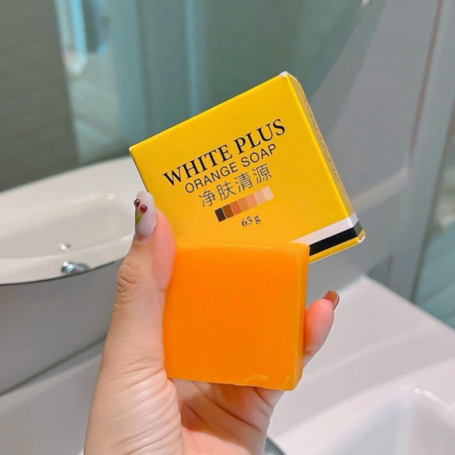 สบู่ไลท์ไวท์ สบู่ส้ม Light White สบู่ฟอกผิวกายขจัดขี้ไคล 65g.