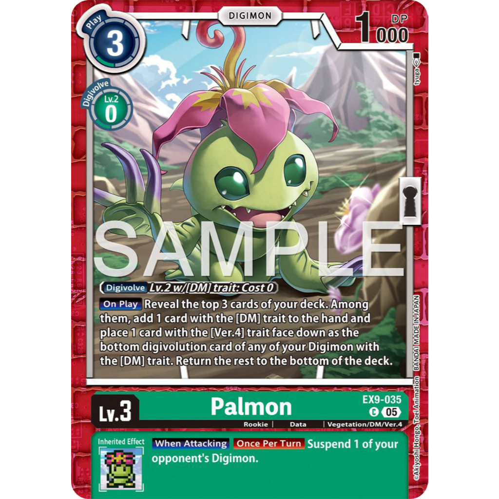 [Digimon] Palmon EX9-035 Digimon Card การ์ดสะสมดิจิม่อน ร้านDDN