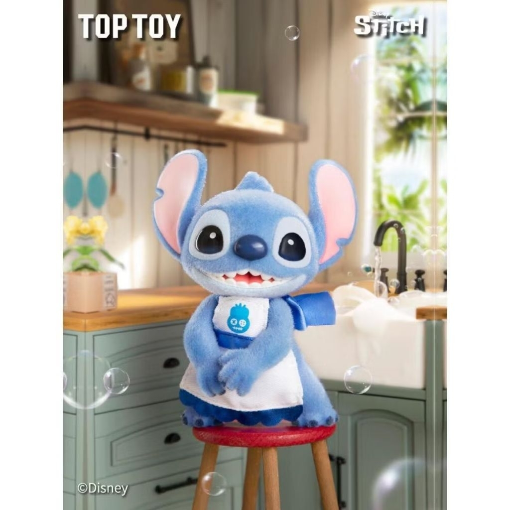 (เช็คการ์ด) TOPTOY Hello Stitch ใส่ชุดกันเปื้อน