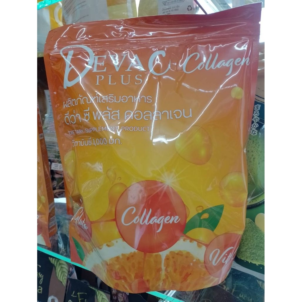 DEVA C PLUS COLLAGEN ดีว่าซี พลัสคอลลาเจนวิตมินซี 1000 ml. (1 ห่อมี 30 ซอง)