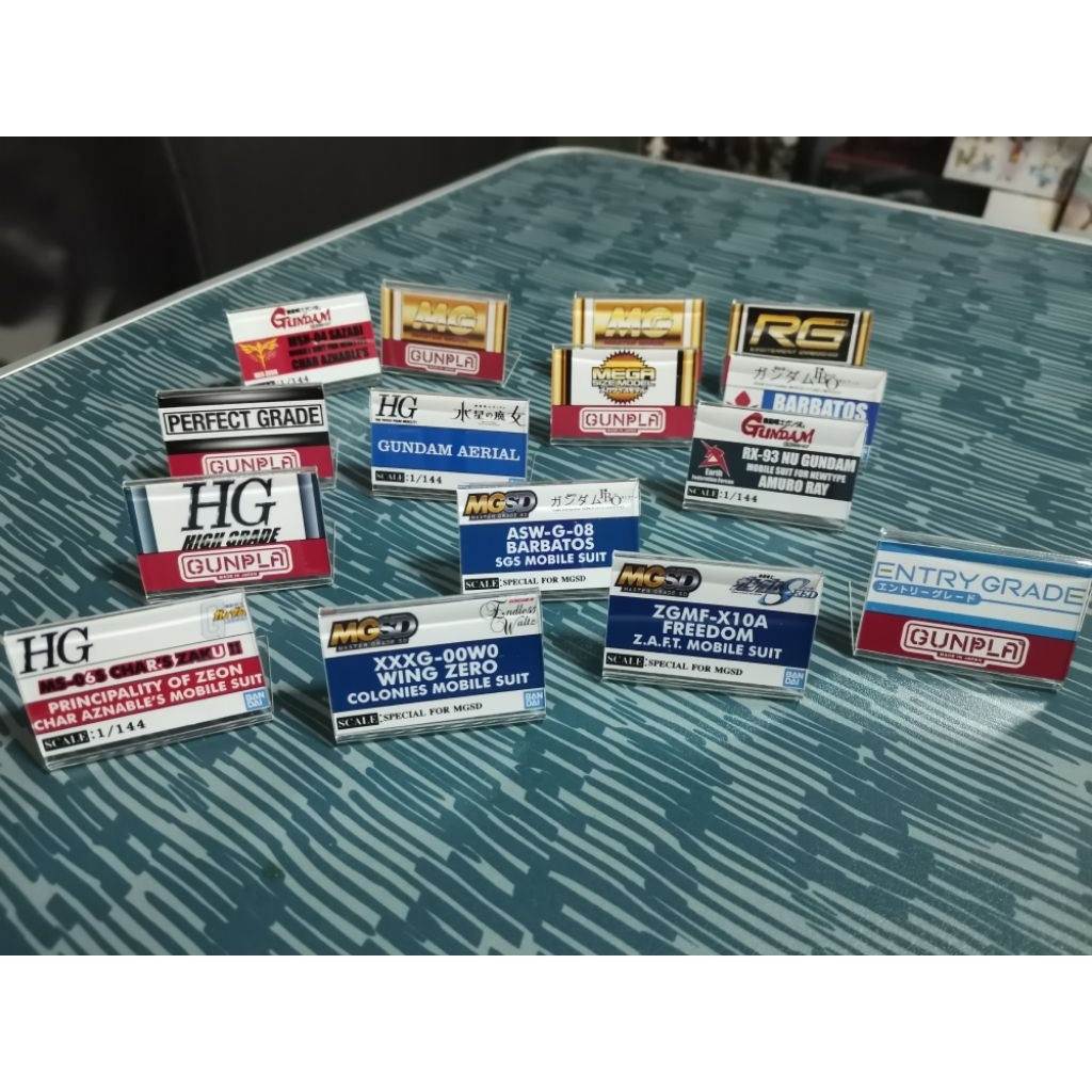 🇹🇭พร้อม​ส่ง​ ป้ายชื่อ gundam​ อะคริลิค สูง 3.5* 5 ซม.