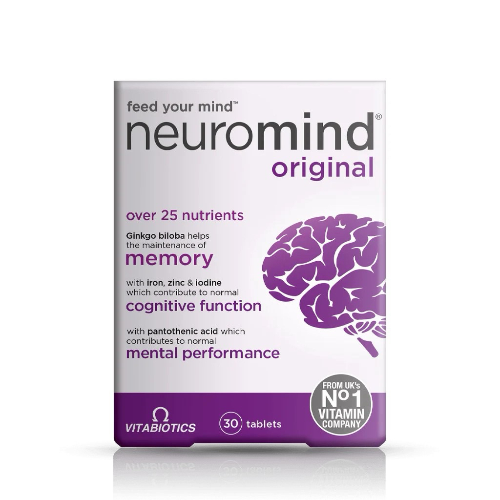 💯ของแท้💯 วิตามินบำรุงสมองและระบบประสาทสำหรับเด็กโตและผู้ใหญ่ Vitabiotics Neuromind Original