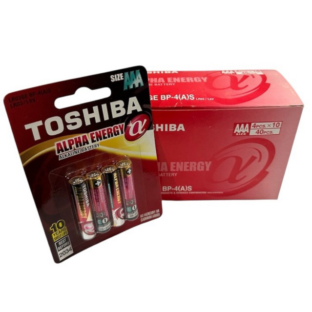 ถ่านTOSHIBA Alkaline ขนาด AAA(ALPHA ENERGY)ออกใบกำกับภาษีได้
