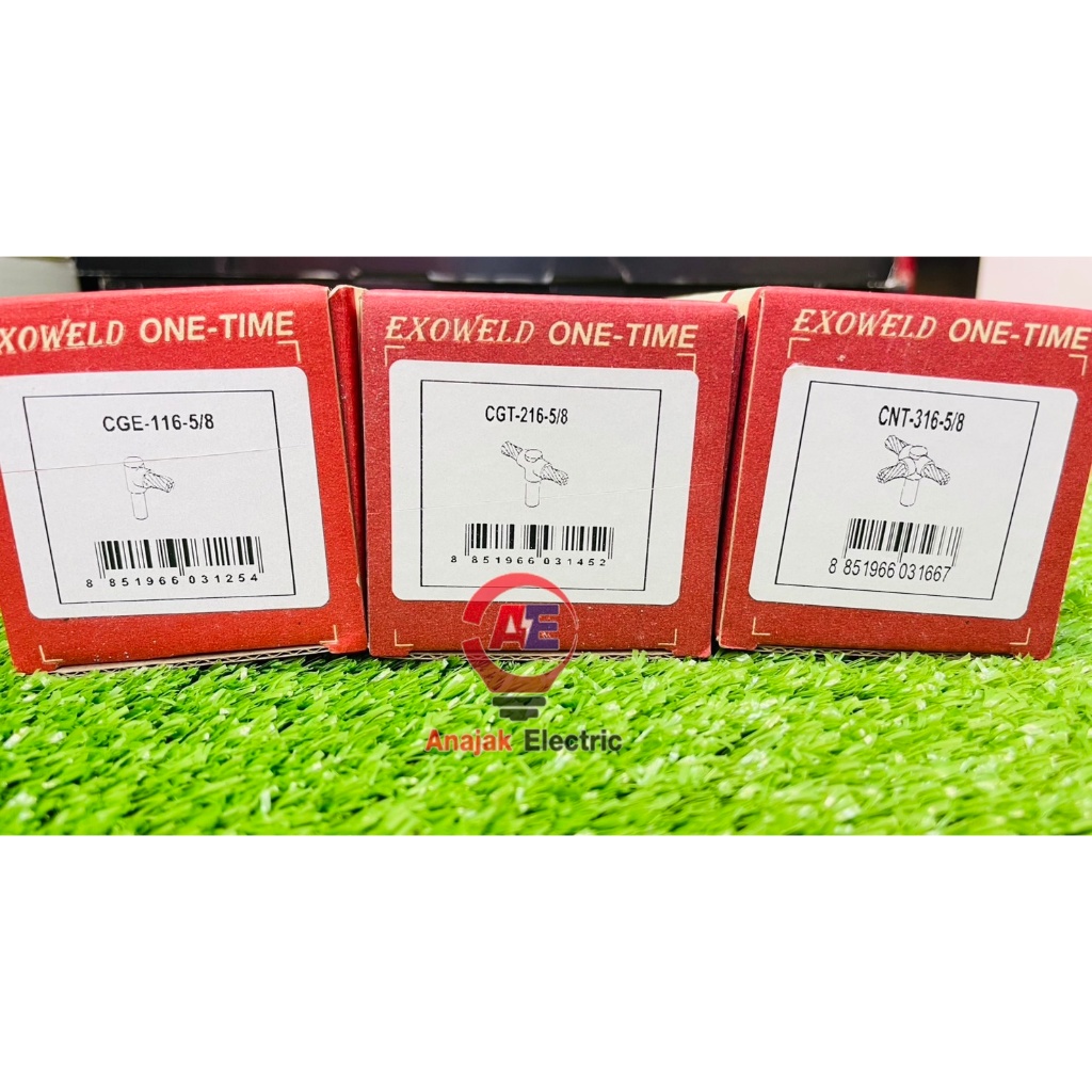 EXOWELD ONE TIME วันไทม์ เบอร์ 16 sq.mm.1ทาง 2ทาง 3ทาง เชื่อมแท่งกราวด์ 5/8 วันทาม เชื่อมสายกราวด์