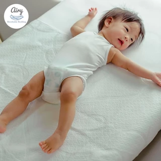 (ส่งด่วน) AIRY แผ่นรองกันเปื้อนสำหรับทารก ผ้ารองฉี่ ผ้ารองกันน้ำ ขนาด 70x100 cm.
