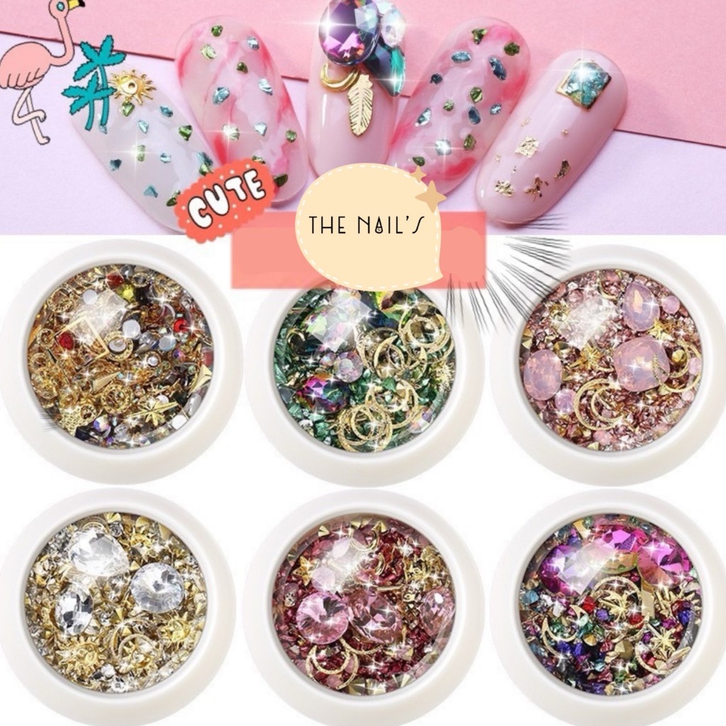 🧸พร้อมส่งในไทย🌈อะไหล่ตกแต่งเล็บ❤️🌵J082-084,J102-109,J228-230,