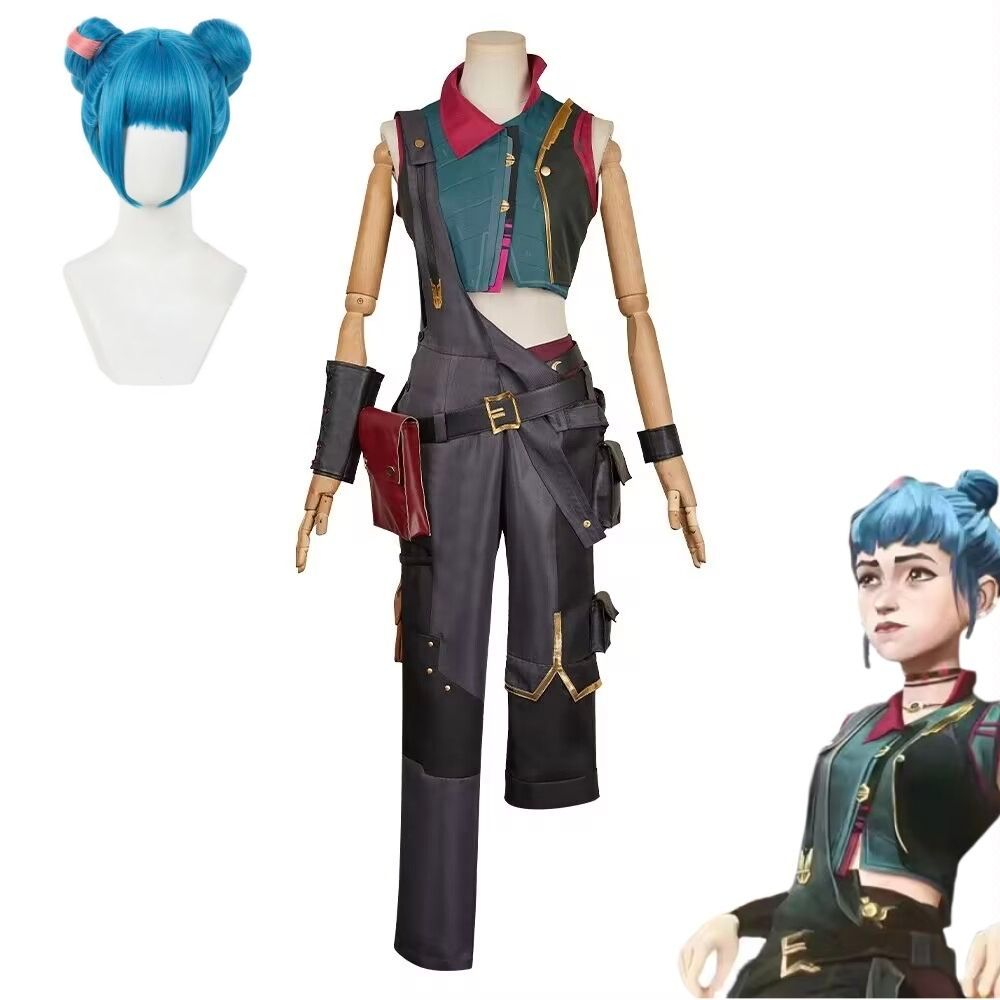แต่งตัวหนุ่ม Arcane Jinx ผง Cosplay เสื้อผ้า 2024 เกม LoL ทีวี 2 เครื่องแต่งกายผู้ใหญ่ผู้หญิงเล่นบทบ