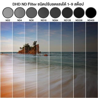 DHD ND 2-400 Variable Filter ฟิลเตอร์ลดปริมาณแสง VND รุ่นSlim จากค่าย DHD Digital
