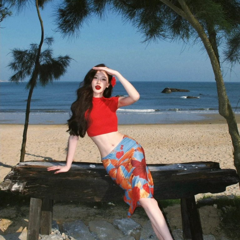 Beach Bikini ชุด 3 ชิ้น ชุดชายทะเล เดรสผ่าข้าง+เสื้อโชหลัง ชุดชายหาดฤดูร้อนสุดเซ็กซี่และมีสไตล์ ราคา ถูกที่สุด ดีลบีเคเค แกลเลอรีภาพที่ 3