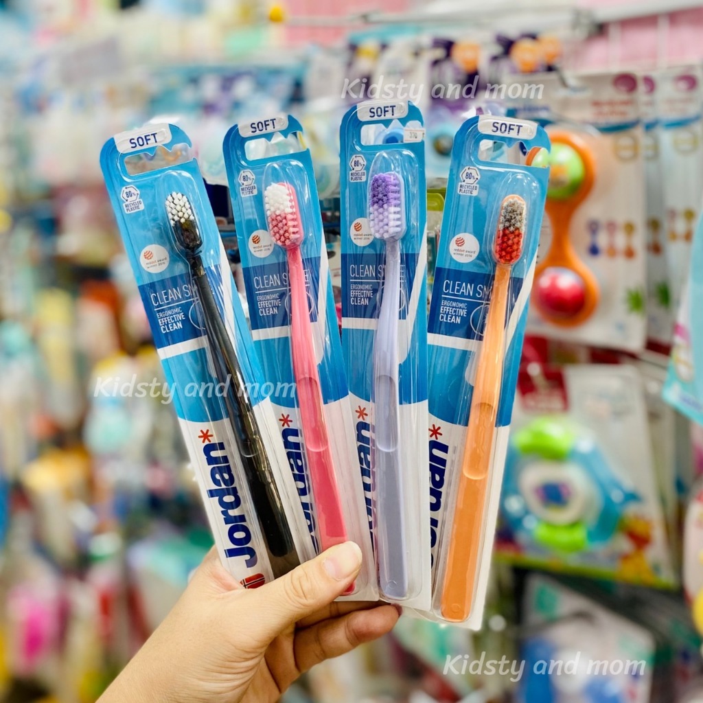 แปรงสีฟัน JORDAN Clean Smile [สำหรับผู้ใหญ่] แพ็ค 1 ชิ้น ยอดขายอันดับ1ในนอร์เวย์