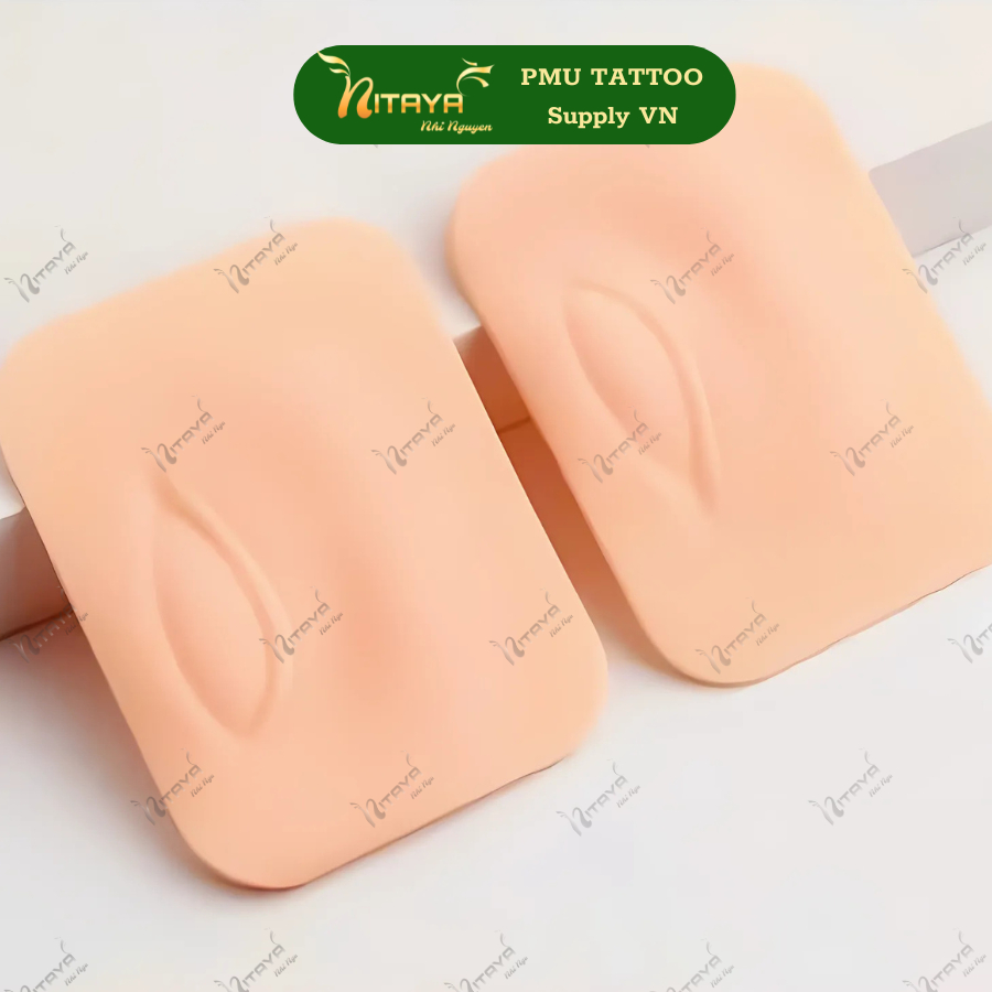 หนังเทียมฝึกสักคิ้ว 3D แบบนูน 1 คู่ (2 แผ่น)  สำหรับฝึก hairstroke shading eyebrow ราคา ถูกที่สุด ดีลบีเคเค แกลเลอรีภาพที่ 4