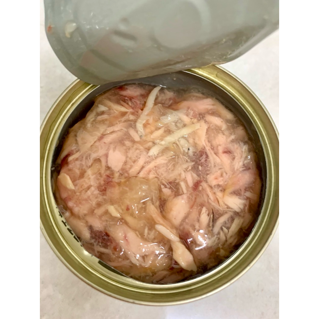 กระป๋องเปลือยทูน่าขาวในเยลลี่ ขนาด 80 g เกรดพรีเมี่ยม
