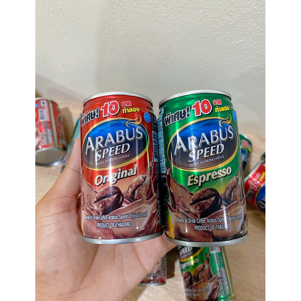 กาแฟอาราบัส สปีด กาแฟปรุงสำเร็จรูปพร้อมดื่ม 140 มล 30 กระป๋อง คละรสได้