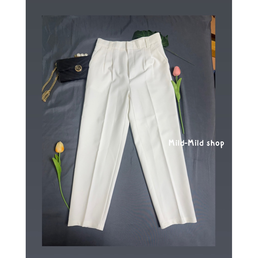ส่งต่อกางเกงขายาวสีขาว ป้าย MAWIN size M