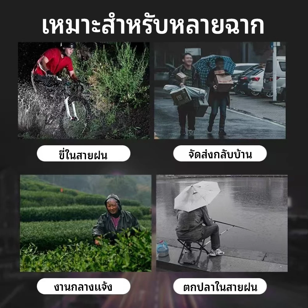 ชุดเสื้อและกางเกงกันฝน สำหรับผู้ใหญ่ thumbnail 5
