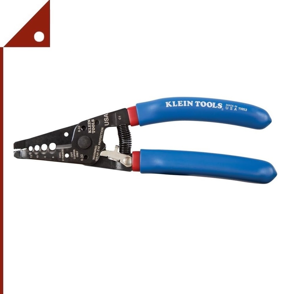 Klein Tools : KLT11053* คีมลอก ตัด และเกจสายไฟ Klein-Kurve Wire Stripper and Cutter