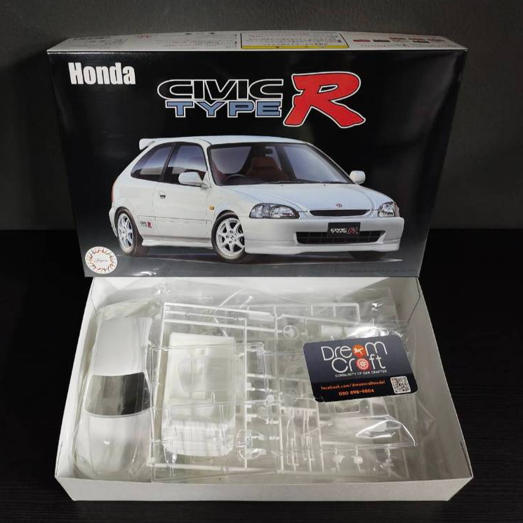 FUJIMI 1/24 Civic Type R EK9  Early Type (โมเดลรถยนต์ Model DreamCraft)
