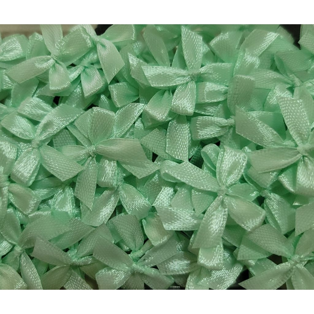 โบว์จิ๋ว​ ขนาด 2×2.5 cm. โบว์ตกแต่งงานประดิษฐ์ต่างๆ