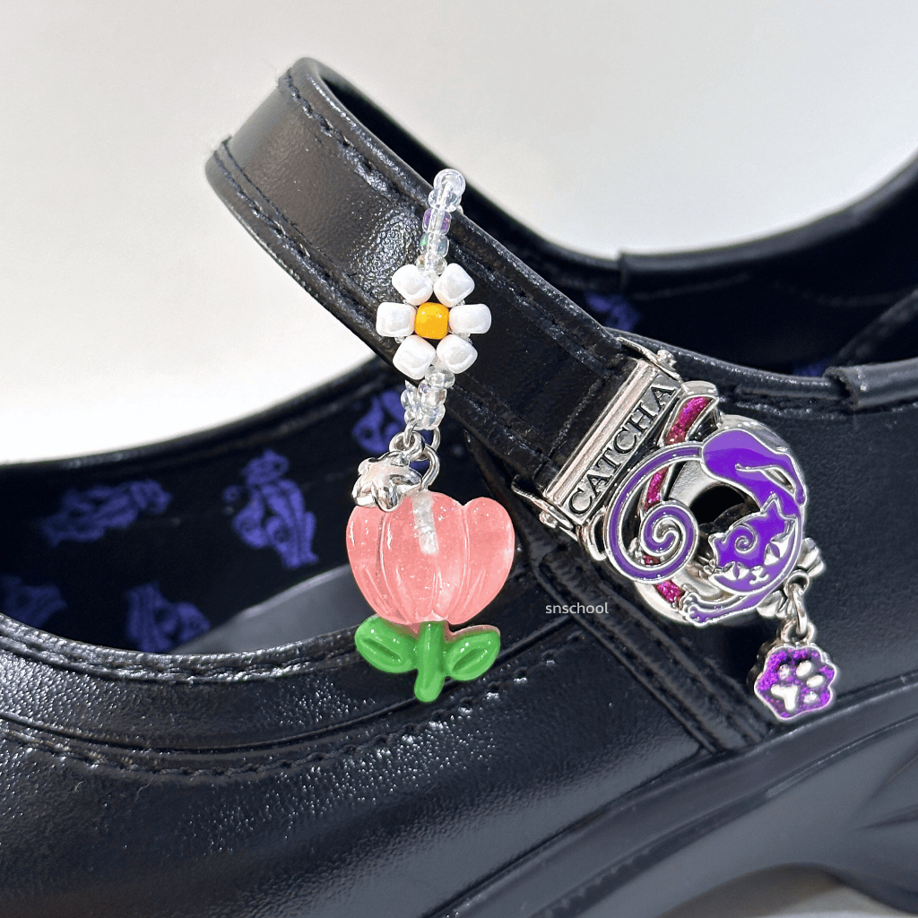 สายรัดรองเท้านักเรียน แหวนลูกปัดรองเท้า สายคล้องรองเท้า หมีเจลลี่ ลูกปัด 1 เส้น จี้ห้อยรองเท้า - รูปที่ 3