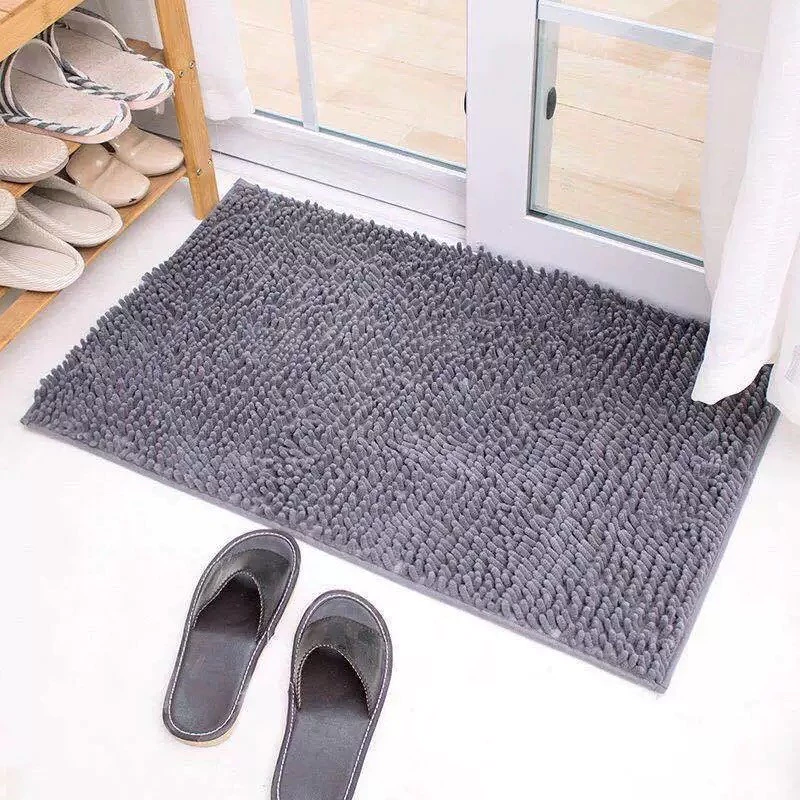 พรมเช็ดเท้านาโนตัวหนอน ดักฝุ่น/ทราย【 ขนาด 38 × 58cm.】รุ่นบาง ซับน้ำดีเยี่ยม พรมแต่งห้อง พรมเช็ดห้องน้ำ พรมปูพื้น