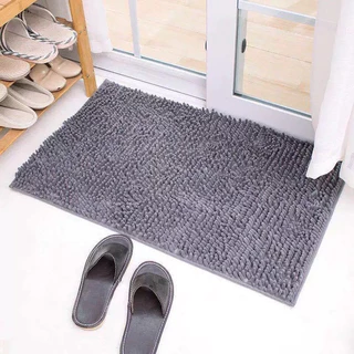 พรมเช็ดเท้านาโนตัวหนอน ดักฝุ่น/ทราย【 ขนาด 38 × 58cm.】รุ่นบาง ซับน้ำดีเยี่ยม พรมแต่งห้อง พรมเช็ดห้องน้ำ พรมปูพื้น