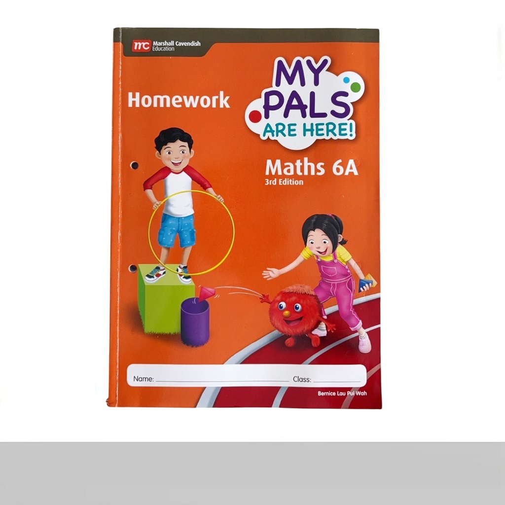 My Pals Math 6A Homework การบ้านเสริมคณิตศาสตร์ระดับประถมศึกษา 6 เทอม 1 มือสอง (มีเขียน2หน้า)