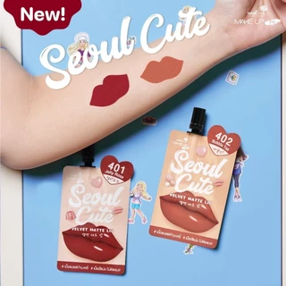 ( แบบซอง ) Nami Make Up Pro Seoul Cute Velvet Matte Lip นามิ เมค อัพ โปร โซล คิ้วท์ เวลเวท แมตต์ ลิป 2g