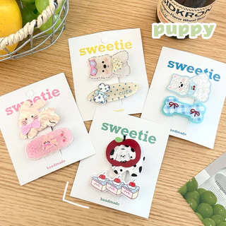 Cute 354 กิ๊บติดผม กิ๊บหนีบผมการ์ตูนสัตว์น้อย 2 ชิ้น/แพ็ค