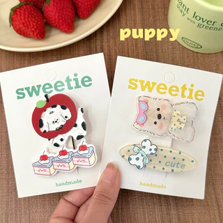Cute 354 กิ๊บติดผม กิ๊บหนีบผมการ์ตูนสัตว์น้อย 2 ชิ้น/แพ็ค