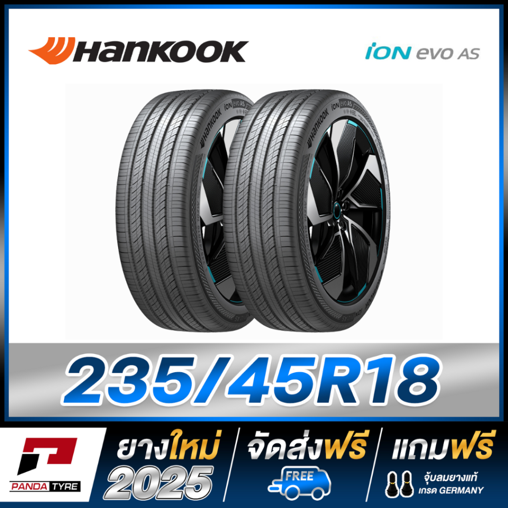 EV-HANKOOK 235/45R18 ยางรถขอบ18 รุ่น iON evo AS - 2 เส้น (ยางพิเศษสำหรับรถยนต์ไฟฟ้าปี 2025)