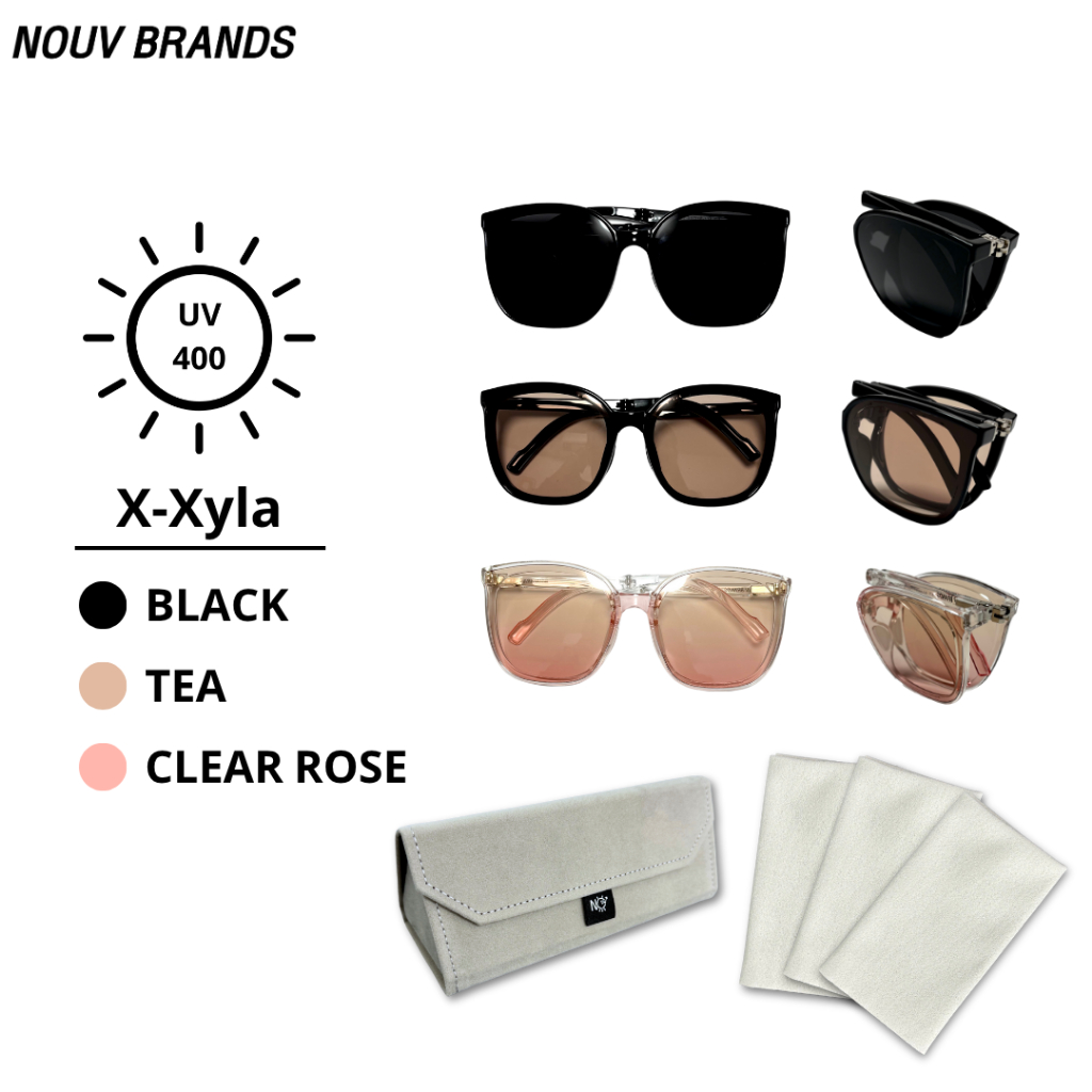 แว่นกันแดดผู้หญิง ผู้ชาย รุ่น [X-Xyla] ทรงรีเลนส์ Polarized UV400 กันแดดดี ใส่สบาย แฟชั่นเกาหลี - รูปที่ 2