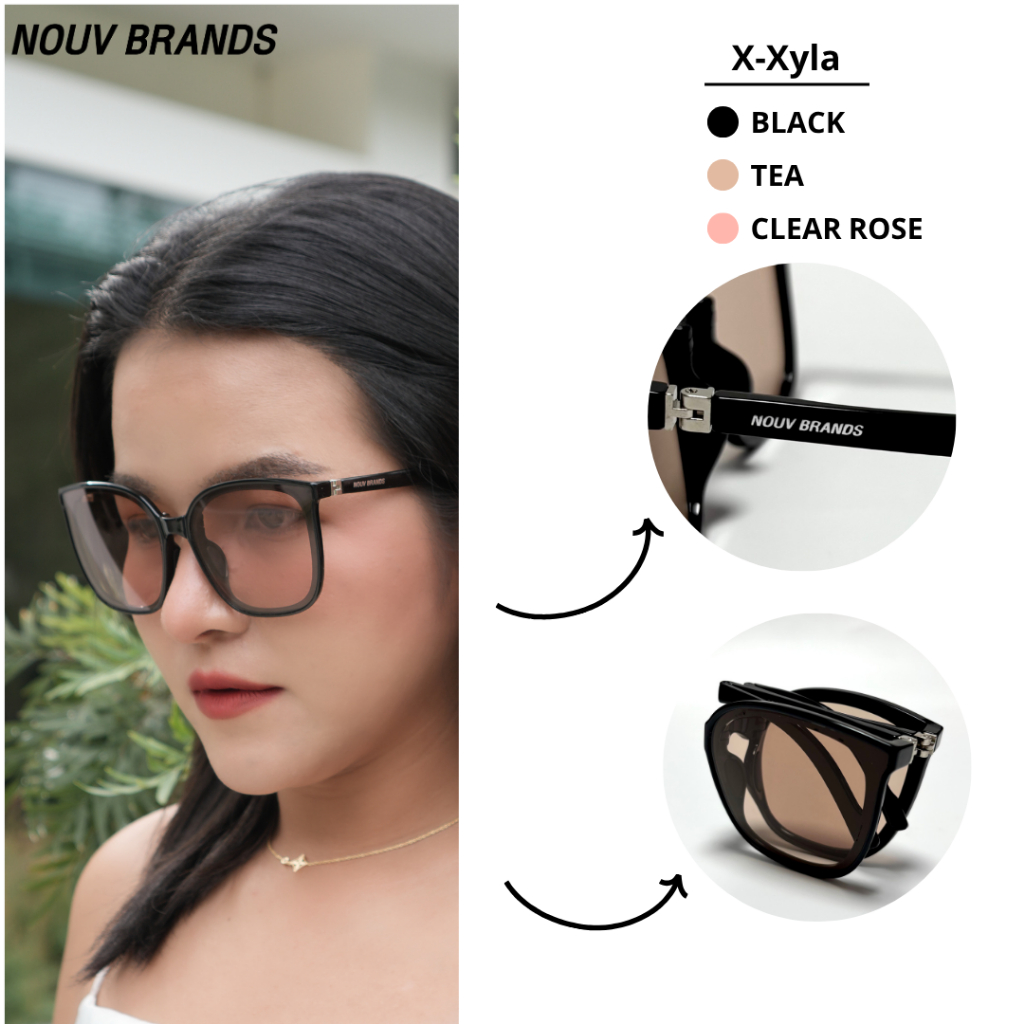 แว่นกันแดดผู้หญิง ผู้ชาย รุ่น [X-Xyla] ทรงรีเลนส์ Polarized UV400 กันแดดดี ใส่สบาย แฟชั่นเกาหลี - รูปที่ 3