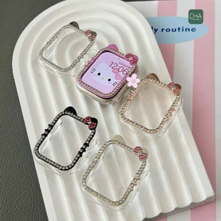 เคส watch เคสเพชรไม่มีจอ KT case สําหรับ watch11 10 9 8 Se 7 6 5 4 Se เคส ขนาด41/42/s10mm 45/46มมเคสสําหรับแอปเปิ้ลวอช