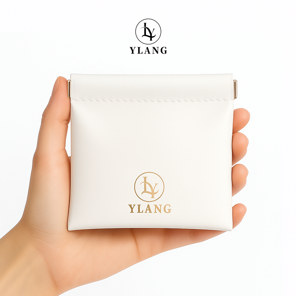 [Hot]Ylang Chloe Mini Pouch กระเป๋าสตางค์ หนัง PU ใส่เหรียญ สําหรับใส่เหรียญ ลิปสติก เครื่องสําอาง ไม่ล้มง่าย
