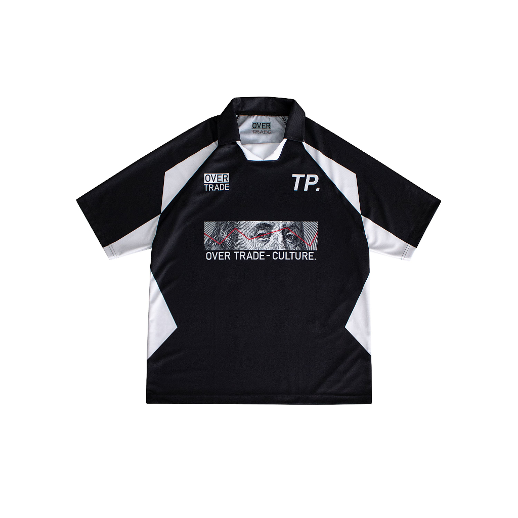 OVERT09-2025 : OVER TRADE - TP Jersey / Black,White / Football Jersey 890 B.