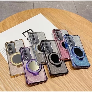 เคสโทรศัพท์ สำหรับรุ่น Vivo Y200 Y19S ไล่โทนสีสวย กันกล้อง หรูหรา กากเพชร 2in1 แหวนกระจก ฟรุ้งฟริ้งง BB1
