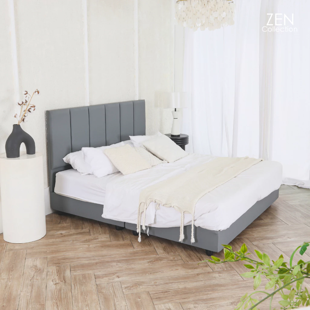 ZEN Collection เตียงนอนพร้อมหัวเตียง 6ฟุต/5ฟุต/3.5ฟุต Winston Bedding Frame thumbnail 3