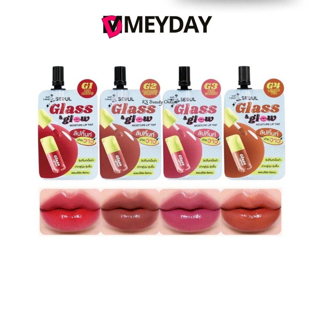 Nami นามิ เมค อัพ Make Up Pro Seoul Glass & Glow Moisture Lip Tint  โปร โซล กลาส & โกลว์ มอยส์เจอร์ 