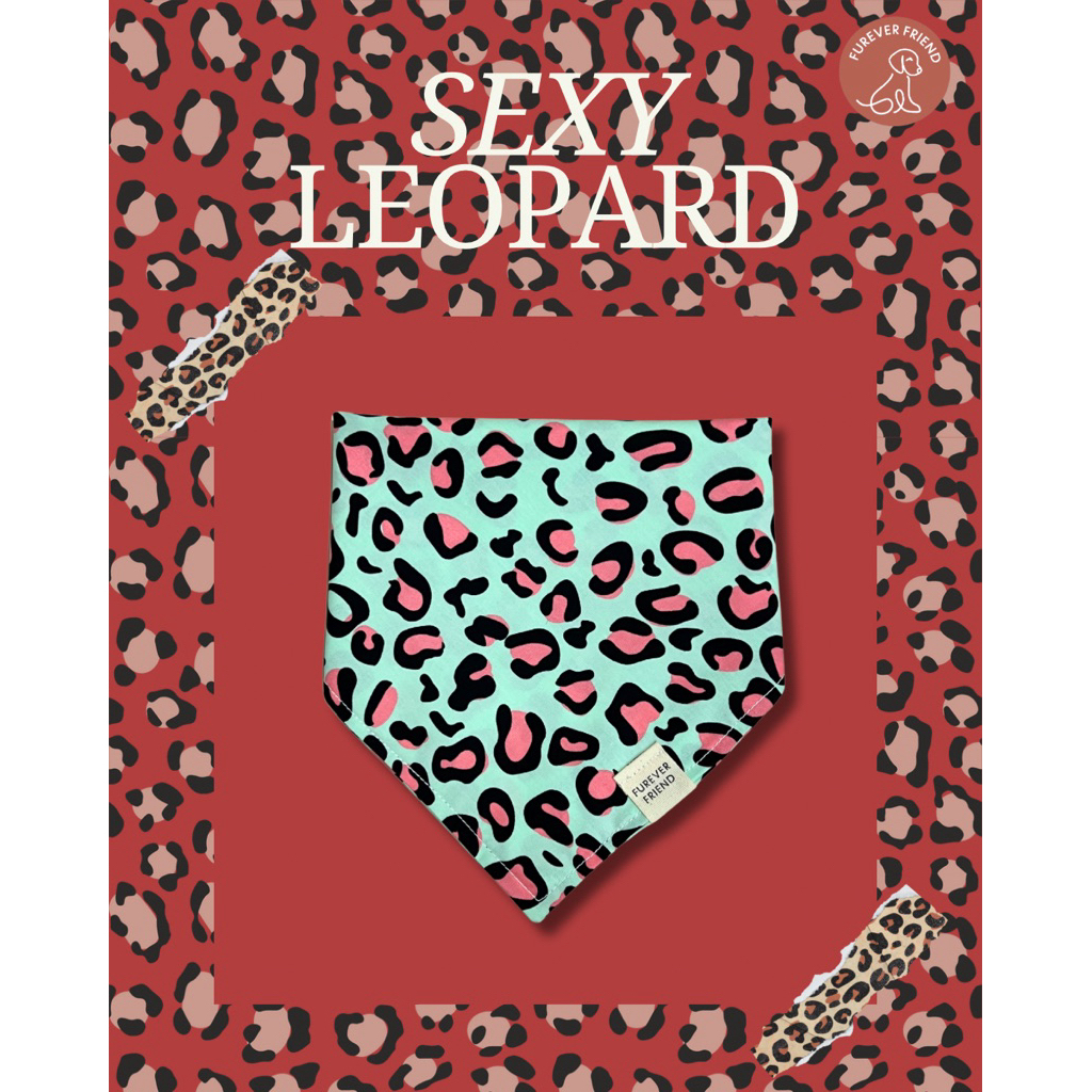 ผ้าพันคอสัตว์เลี้ยง ลาย Sexy Leopard