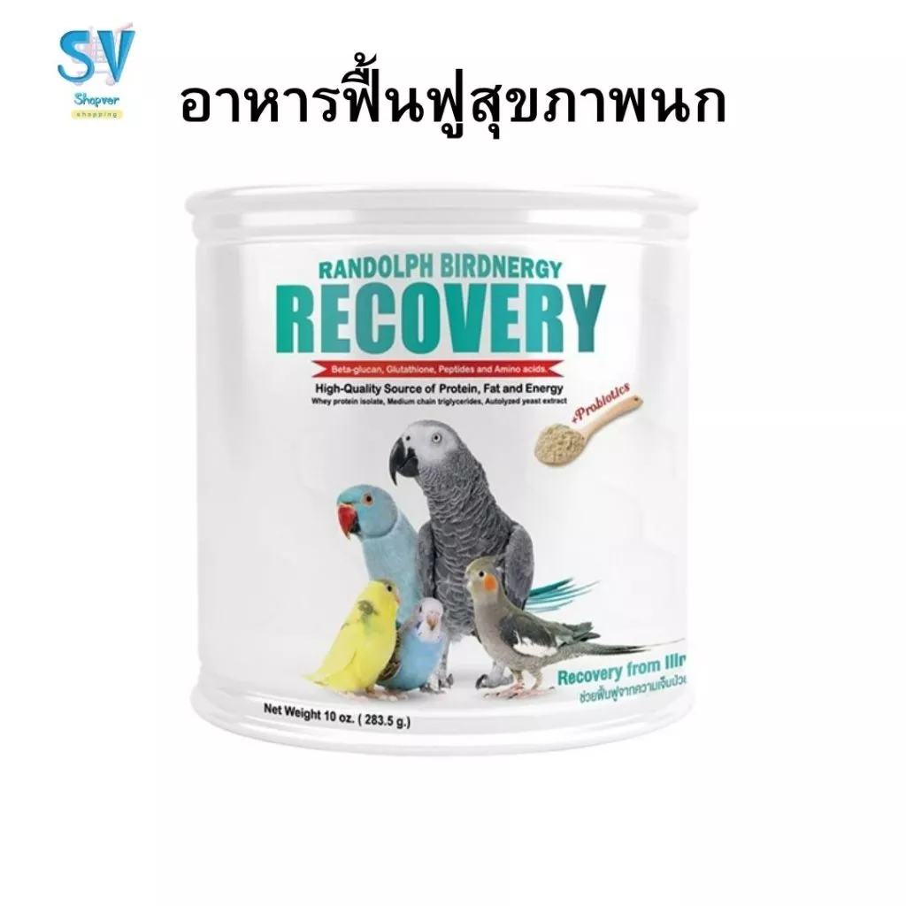 อาหารฟืนฟูสำหรับนกป่วย Randolph Birdnergy Recovery 283.50 กรัม